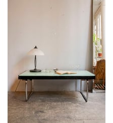 Grande table basse en verre Donna N°1547- Produit chiné Debongout