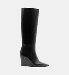 Vista - Bottes En Cuir Lisse Noir Parallèle