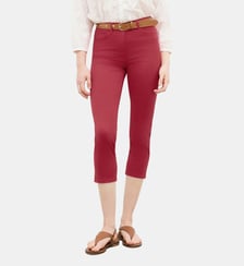 Pantacourt mason - Motif uni - Coupe slim Caroll