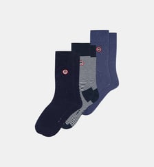 Lot de 3 chaussettes mi-hautes en coton Le Slip Francais