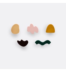 Lot de 5 patères enfant colorées La Redoute Interieurs