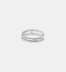 Bague perlée Petite Semaine | Perlée en Argent avec diamant blanc La Garçonne Diamant