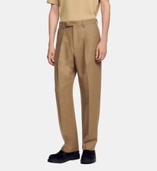Pantalon de costume large en laine Sandro