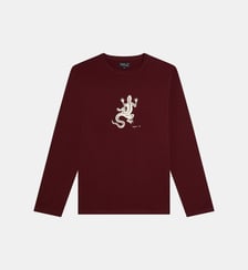 t-shirt en coton lézard Agnès b.