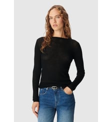 Pull col rond tricot fin 100% laine Ikks