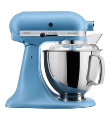 Robot pâtissier 5KSM175PSEVB bleu velvet, 4,8 L, bol avec poignée + bol 3 L, batteur souple et couvercle Kitchenaid