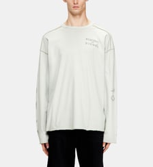 T-shirt à manches longues décontractée avec manches imprimées Diesel