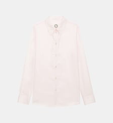 Chemise Martin coton bleu ciel Ines de la Fressange Paris