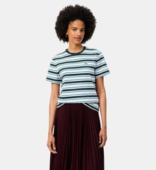 T-shirt jersey rayures graphiques Lacoste