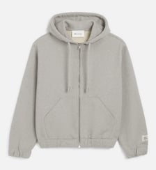 Hoodie zippé unisexe en coton étiquette héritage Ami Paris AMI Paris