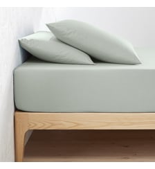 Drap-housse uni en percale de coton bio Scenario La Redoute Interieurs
