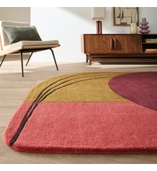 Tapis asymétrique en laine La Redoute Interieurs