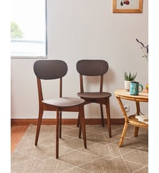 Paire de chaises en bois Alma N°1657- Produit chiné Debongout