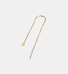 Longue boucle d’oreille simple en or jaune 9K avec chaîne Aristocrazy