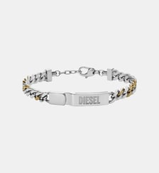 Gourmette Steel Argenté DX1457931-PAR Diesel