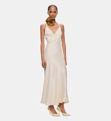 Robe longue nuisette avec logo love birds amovible Pinko