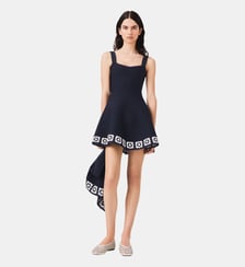 Robe avec empiècements crochet Maje