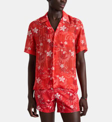 Chemise bowling en ramie Papel de Embrulho Vilebrequin