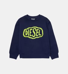 Sweat-shirt à col rond avec logo Diesel Kids