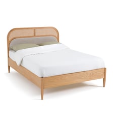 Lit cannage et velours avec sommier Buisseau La Redoute Interieurs