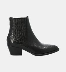 Boots esra - cuir imprimé façon animalier Colisée Paris