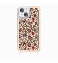 Coque de téléphone glossy foulard rouge avec anneaux pour iPhone 14 La Coque Française
