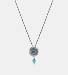 Collier fin pendentif ajustable   doré à l'or fin - Dakota Satellite
