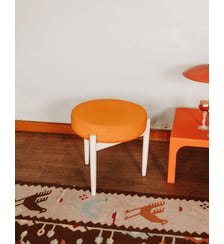 Tabouret orange Axel N°114- Produit chiné Debongout