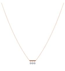 Collier PAMPILLES - 3 diamants, poids total 0,30ct approx. - Or rose 750‰ La Brune & La Blonde