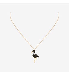 Collier doré jet flamingo xl - kuchi Caroline Najman