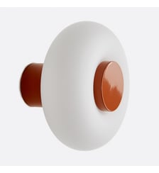 Applique ou plafonnier, en métal fer et opaline, diamètre 21, 5 cm La Redoute Interieurs