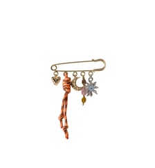 Broche métal et pierres naturelles Claudie Pierlot
