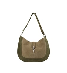 Sac à main cuir et velours avec mousqueton Ikks