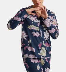 T-shirt à manches longues, boutonné de part en part Favourites Botanic Calida