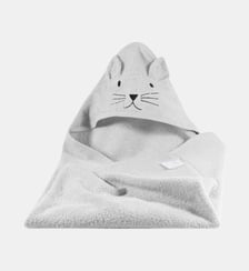 Cape de bain chat en coton Kindsgut
