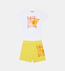Ensemble de survêtement avec logo et imprimé Diesel Kids