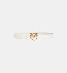 Ceinture love birds en cuir 3cm Pinko