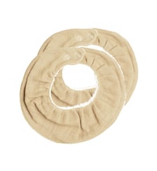 Ruffle Bib - Wheat - 2 pack Wheat, size One Size Fabelab