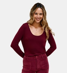 T-shirt manches longues col rond uni TAVY La Petite Etoile