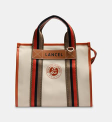Sac cabas zippé M imprimé signature Lancel
