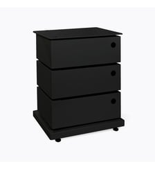 Meuble pivotant 3 casiers noir mat - TWIST Bath Bazaar
