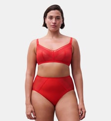 Culotte taille haute en dentelle Chantelle Pulp