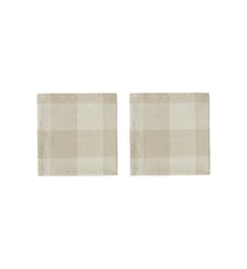 Lot de 2 serviettes en coton à motif d'échecs OYOY