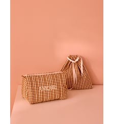 Trousse de toilette en coton vichy Cyrillus