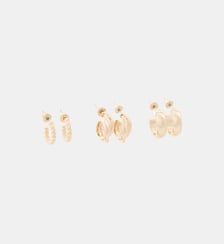 Set de 3 petites créoles Balaboosté
