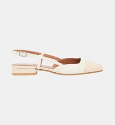 Ballerines Dhapou mix cuir vernis Jonak