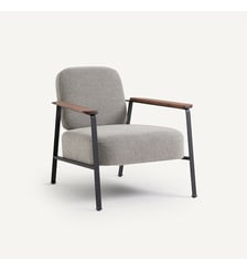 Fauteuil tissu natté chiné AM.PM