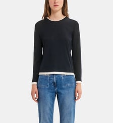 T-shirt à manches longues en trompe-l'œil - BERA Pablo
