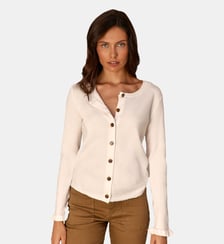 Gilet col rond uni MONET La Petite Etoile