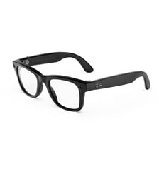 Lunettes connectées Ray-Ban Wayfarer Gen3 Noir verres transparents Meta